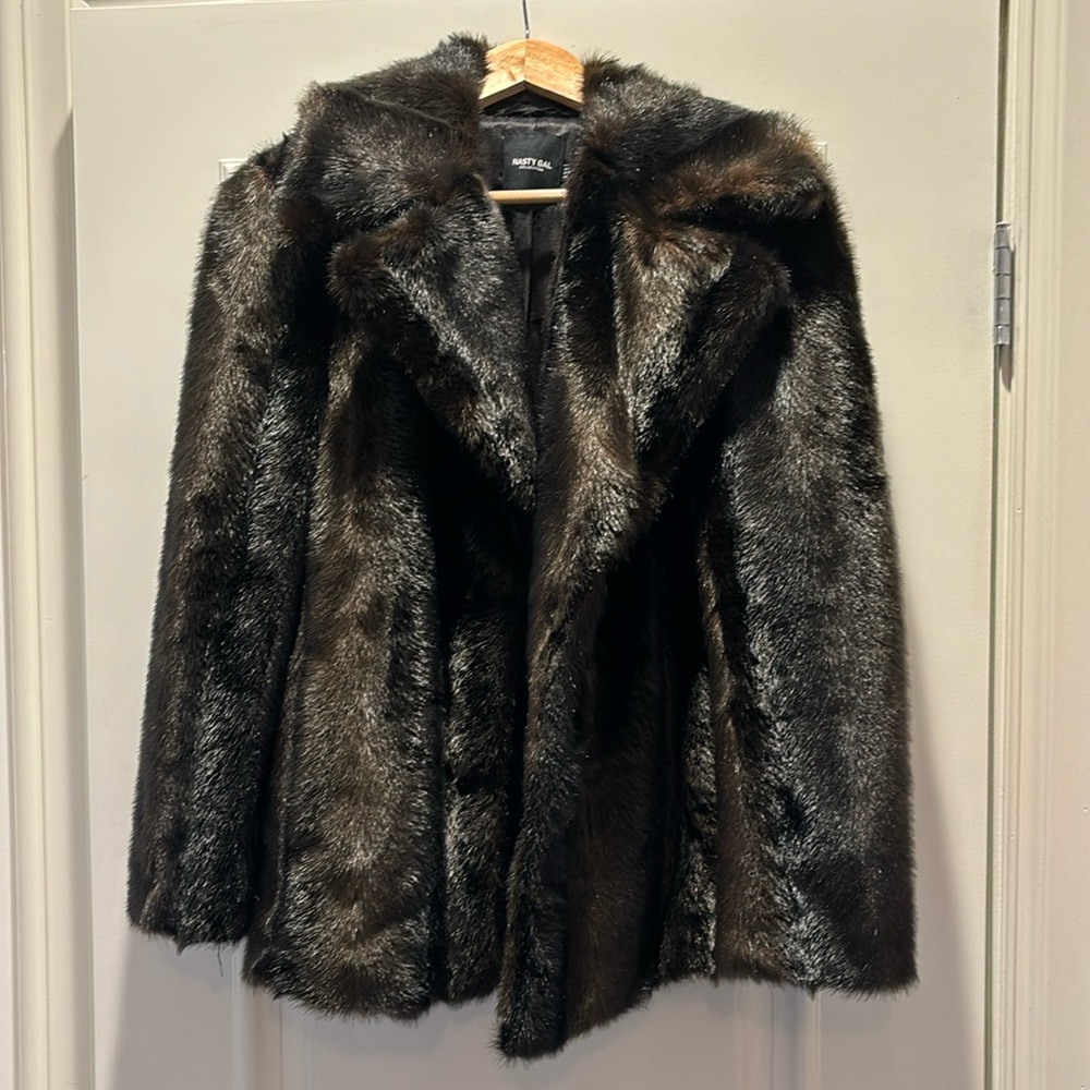 NASTY GAL FAUX FUR COAT
